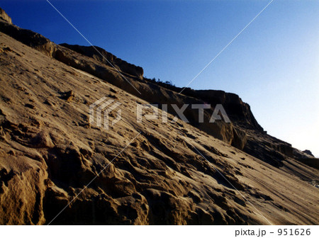 自然 砂丘 砂山 奈多海岸の写真素材