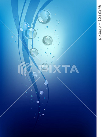 水中の泡のイラスト素材