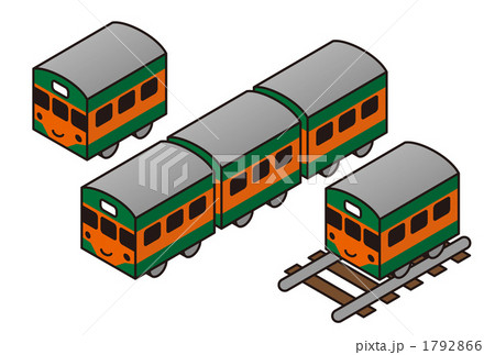 乗り物 鉄道 おもちゃ 列車のイラスト素材