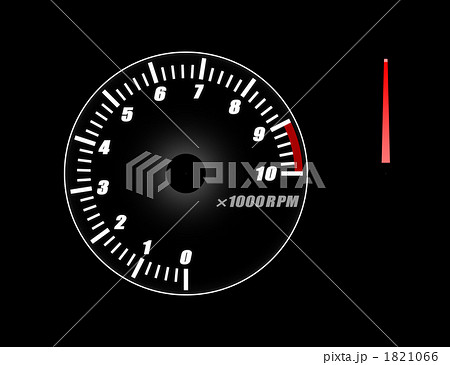 タコメーター メーター 計器 計器盤 回転計のイラスト素材