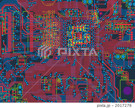 プリント基板のイラスト素材