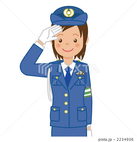 女警察官插圖素材