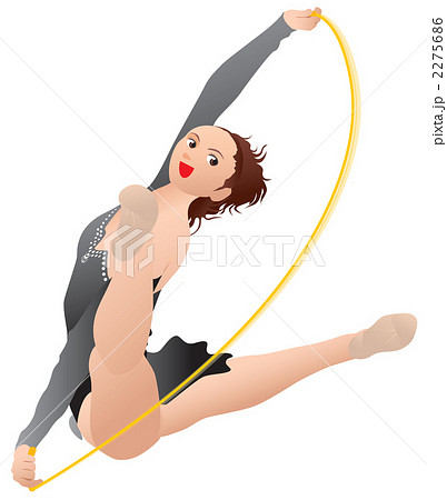 新体操 レオタードのイラスト素材