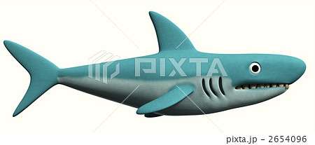 フカ サメ 鮫 Cgのイラスト素材