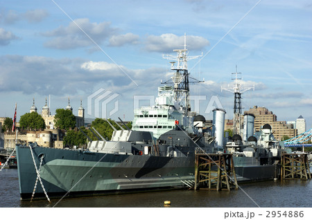 Hmsベルファスト 巡洋艦 軍艦の写真素材 Hmsベルファスト 巡洋艦 軍艦の写真素材