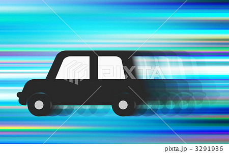 車 走る 走行 交通イメージのイラスト素材