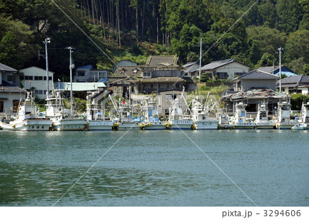 牡鹿半島 石巻湾 小渕浜 石巻市の写真素材