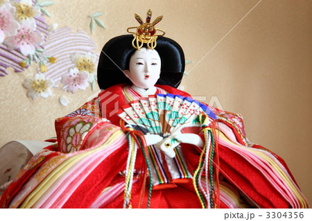 日本人形の写真素材