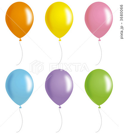 ゴム風船の写真素材