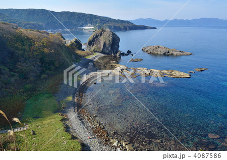 袰月海岸の写真素材