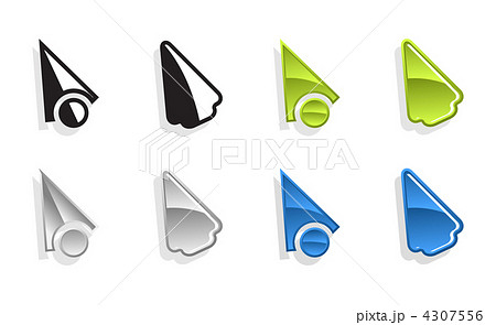 カーソル 指示棒 ポインター ポインタのイラスト素材