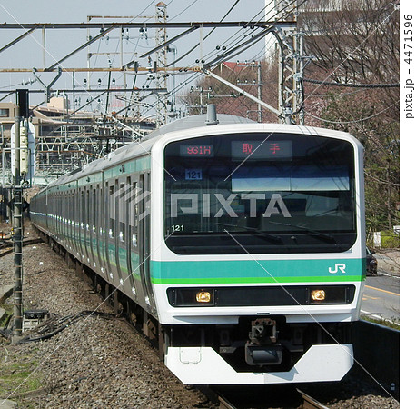 常磐線快速 緑電 E231系 常磐線の写真素材 - PIXTA