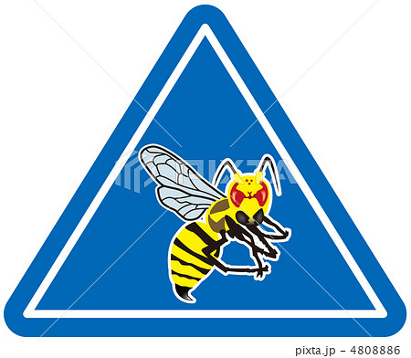 マーク 危険 蜂 警戒のイラスト素材 - PIXTA