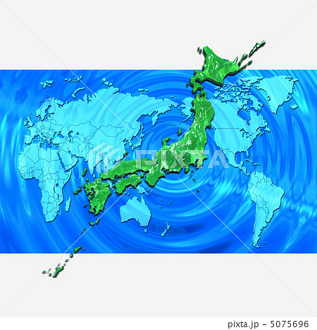 マップ 日本列島 日本地図 国土交通省のイラスト素材