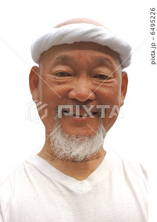 親父 ハゲ頭 人物の写真素材