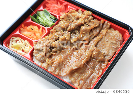 焼肉弁当の写真素材