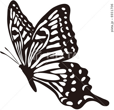 最も欲しかった シルエット 蝶 イラスト 横 最高の壁紙のアイデアcahd