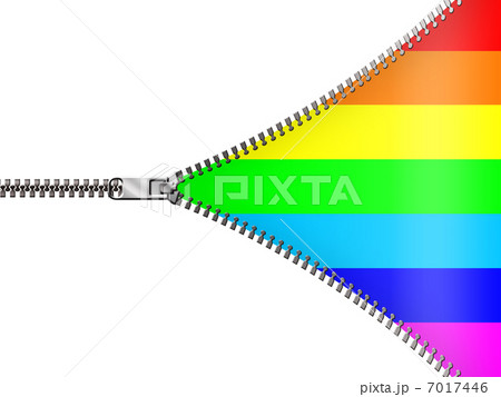 チャック ファスナー ジッパー Cgのイラスト素材