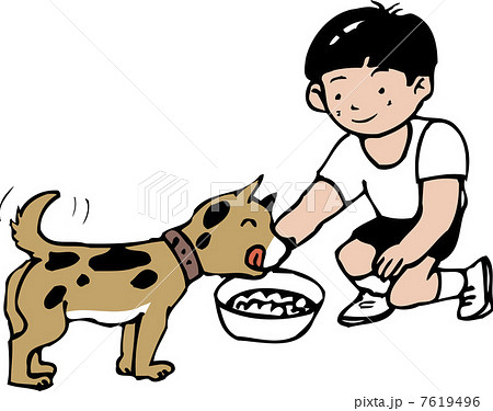 えさやりのイラスト素材