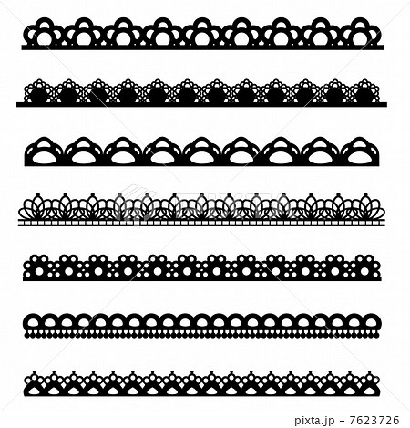 レース模様のイラスト素材