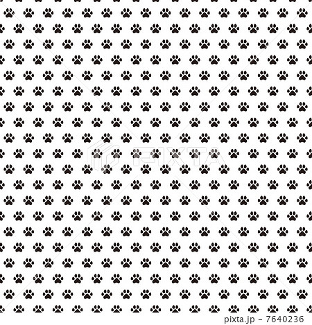 狗的足跡無縫模式 插圖素材 圖庫