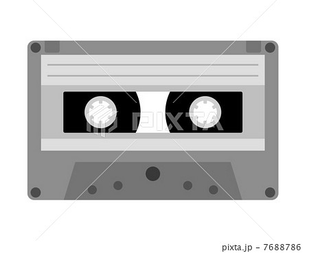 カセットテープのイラスト素材