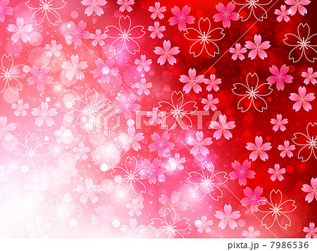 日本梨 イラスト 背景 きれい 桜の写真素材