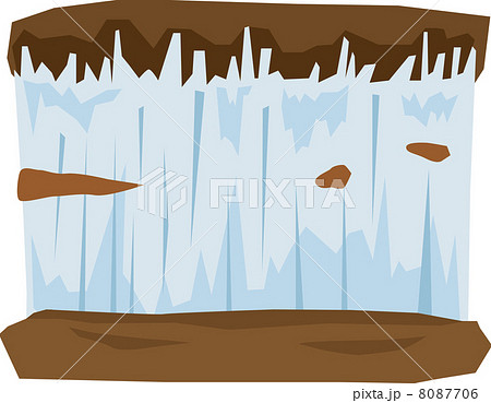 霜柱 地面 2月 冬の写真素材