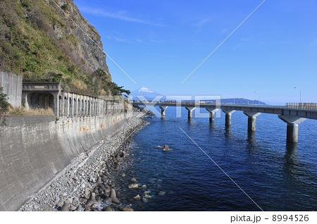 石部海上橋の写真素材