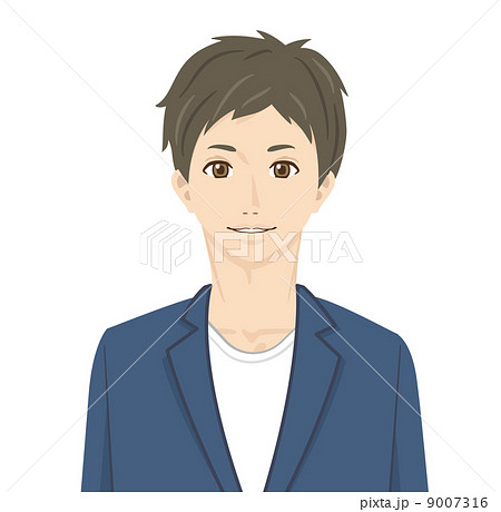 好青年 日本人のイラスト素材