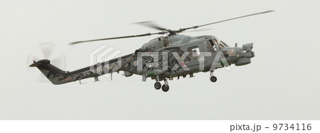イギリス空軍 イギリス軍 ヘリコプター ヘリの写真素材