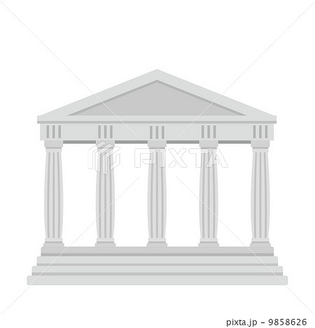パルテノン神殿のイラスト素材
