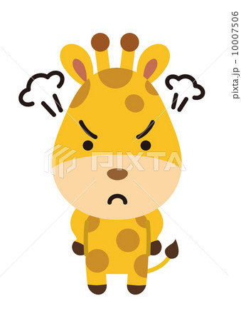 キリンの正面のイラスト素材