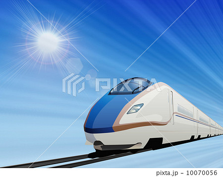 新幹線 かがやき 電車 乗り物のイラスト素材