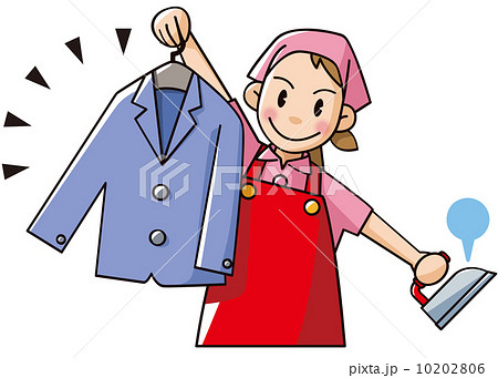 クリーニング店 ベクター 職種 お仕事のイラスト素材