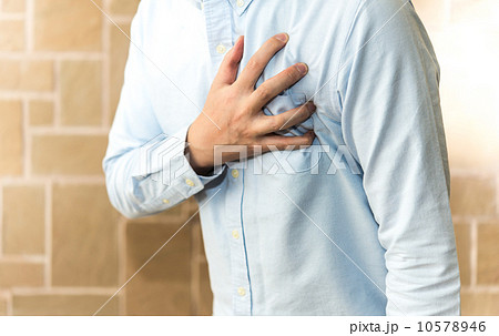 胸痛の写真素材