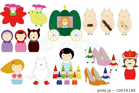 白雪姫と7人の小人のイラスト素材 Pixta