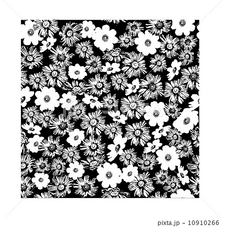 1000以上 かっこいい 花 柄 イラスト 白黒 Kabegamijpdjcwppvb