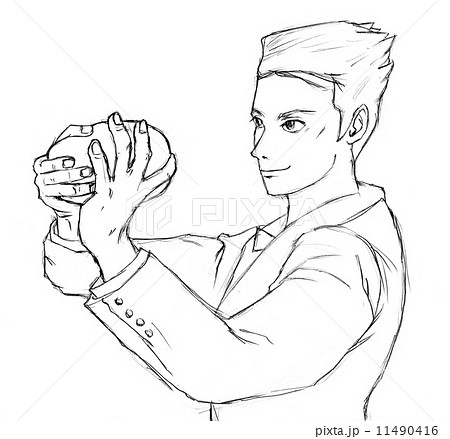 バーテンダーのイラスト素材