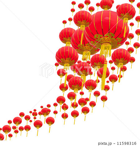中国提灯 中華ランタン チャイニーズ 中国人の写真素材