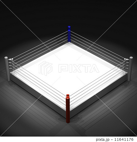 ボクシングリング マット ３ｄｃｇ 格闘技のイラスト素材