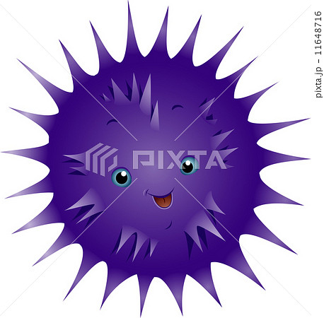 紫雲丹 動物 切り抜き 水中 海の生き物のイラスト素材