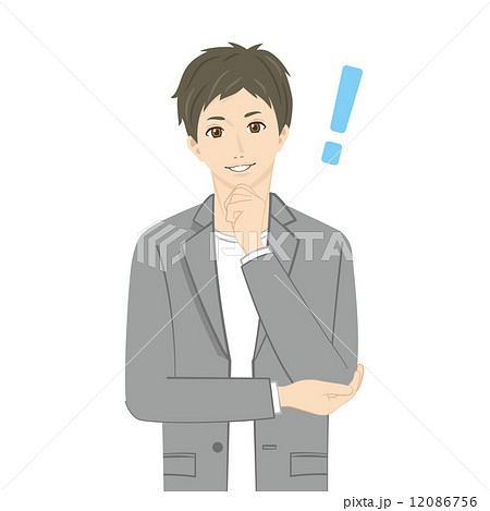 イケメン かっこいい アニメ風の写真素材