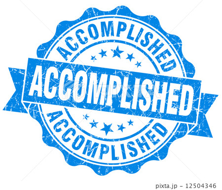 ミッションクリアのイラスト素材