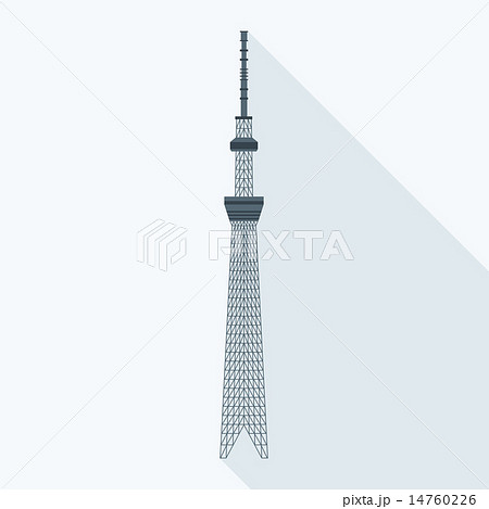 タワー スカイツリー 東京スカイツリー アイコンのイラスト素材