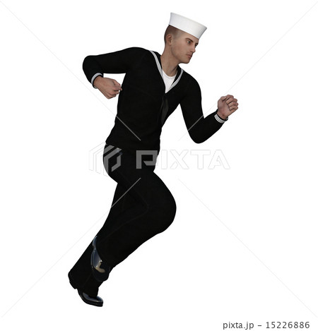 セーラー 男性 海軍のイラスト素材