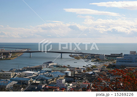 石巻湾の写真素材