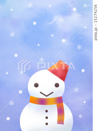 雪だるま 雪 バケツ 壁紙のイラスト素材 - PIXTA