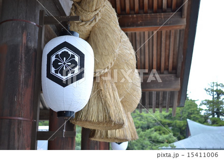 二重亀甲剣花角の写真素材