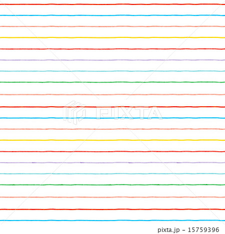 背景素材 横縞 カラフル 模様のイラスト素材